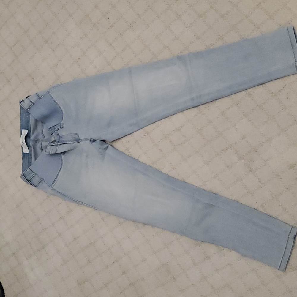 Maternity light blue denims size XS